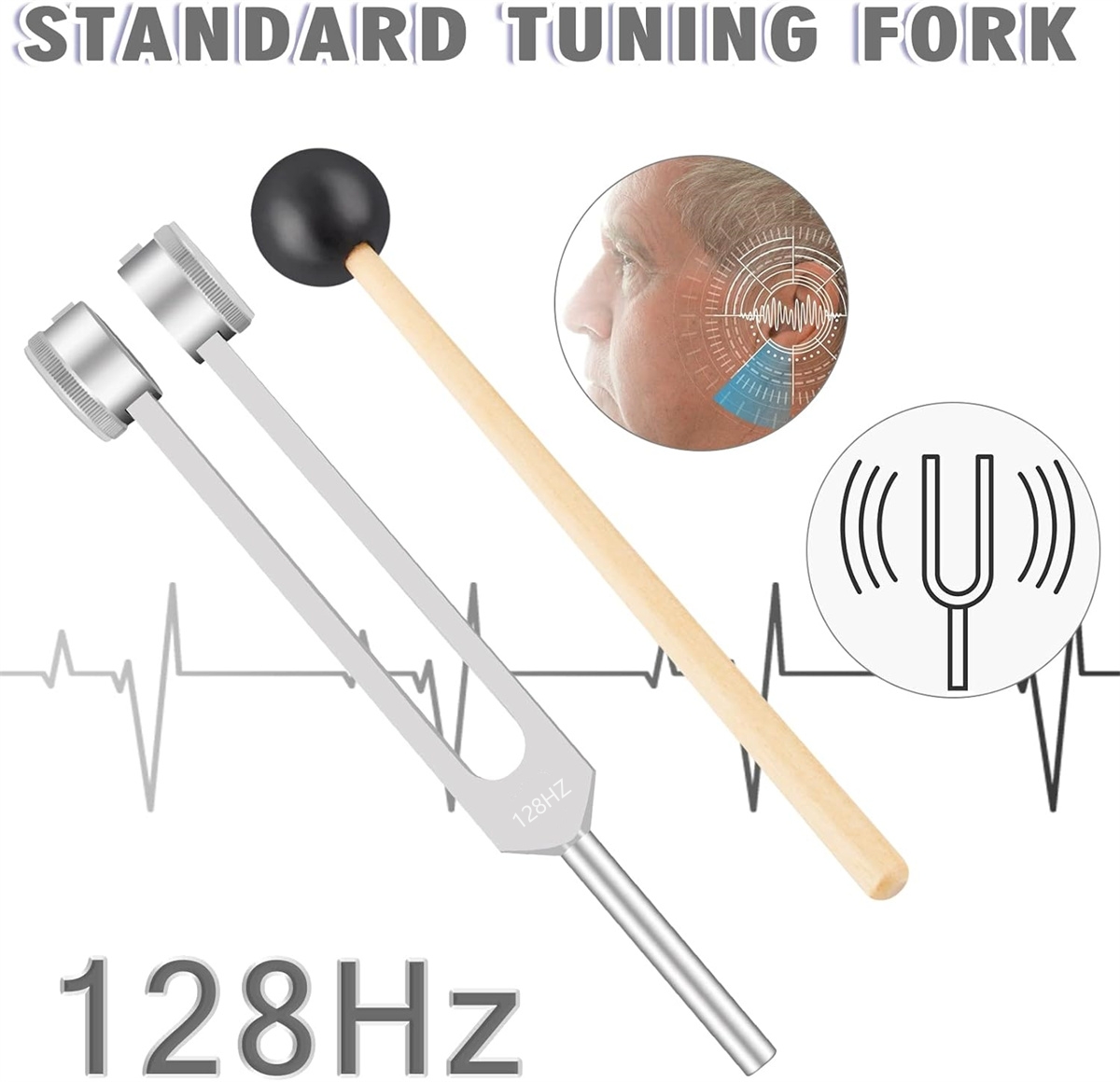 Miwayer 128Hz Tuning Fork: For - огляд і ціна Healing Wellness